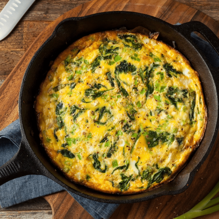 Spinach & Bacon Frittata